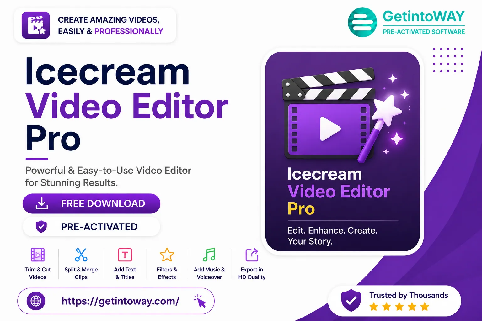 Icecream Video Editor Pro 3.26 Icecream Video Editor Pro Pre-Activated