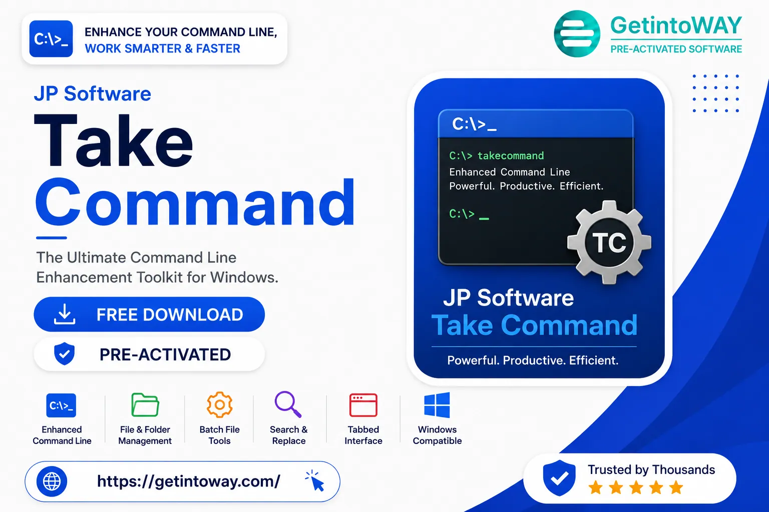 JP Software Take Command 36.50.70 JP Software Take Command Pre-Activated