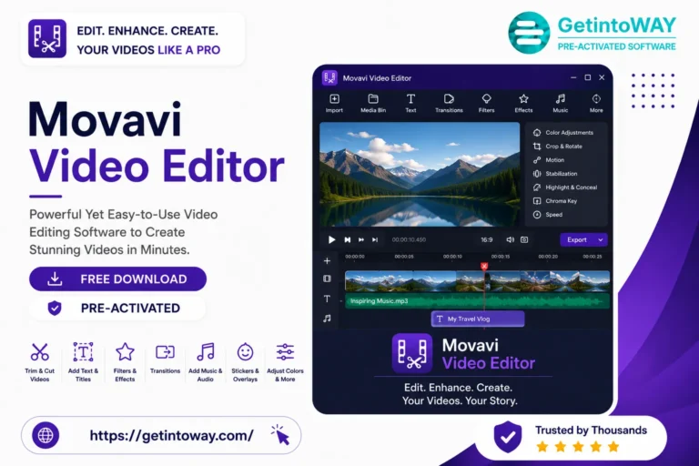 Movavi Video Editor Plus Pre-activated