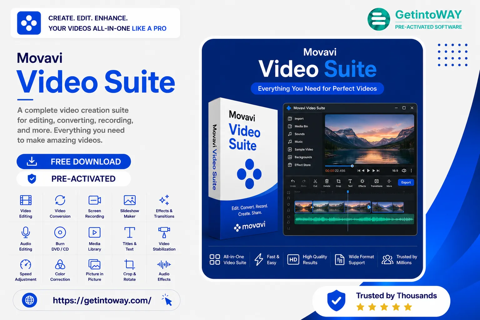 Movavi Video Suite 2026.1.2 Movavi Video Suite Pre-Activated