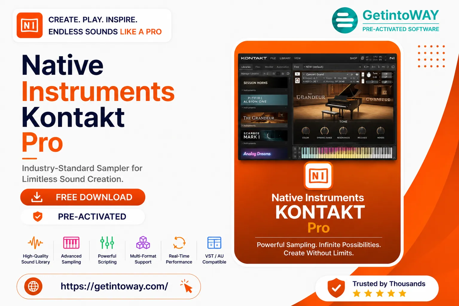 Native Instruments Kontakt 8 8.13.1 Native Instruments Kontakt Pre-Activated