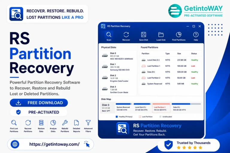 RS Partition Recovery Pre-Activated