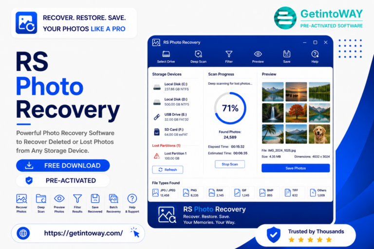 RS Photo Recovery 7.2 | GetintoWAY