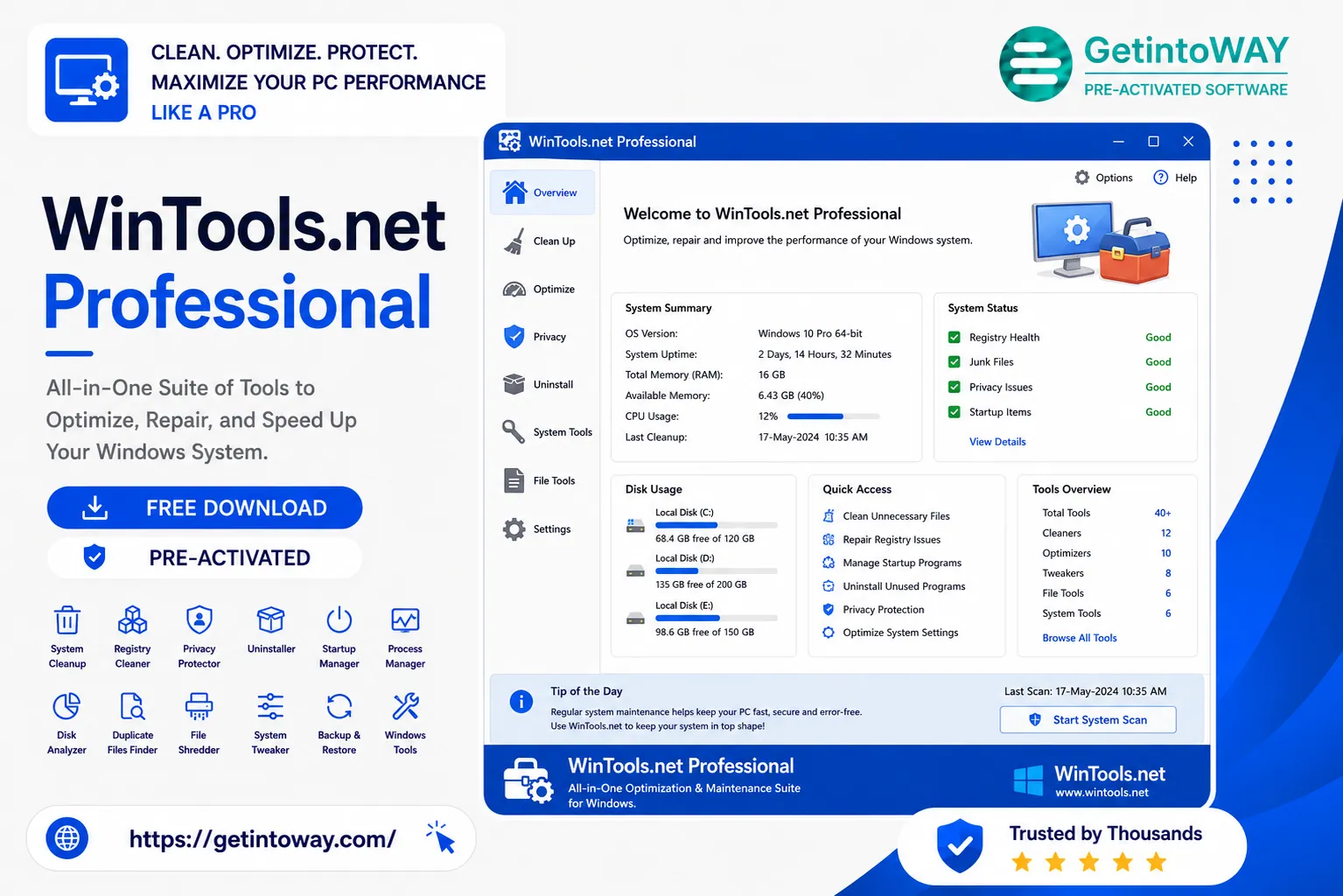 WinTools.net Professional 26.7.1 WinTools.net Professional Pre-Activated