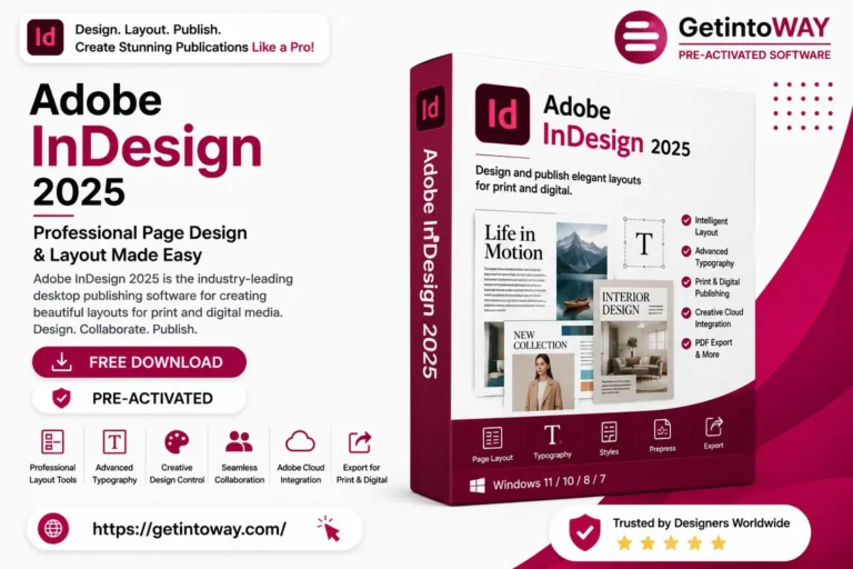 Adobe InDesign Pre-Activated