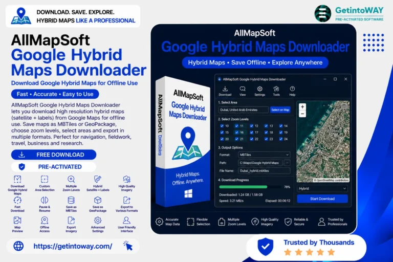 AllMapSoft Google Hybrid Maps Downloader Pre-Activted