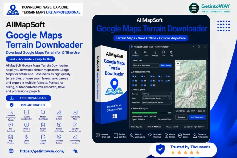 AllMapSoft Google Maps Terrain Downloader Pre-Activated