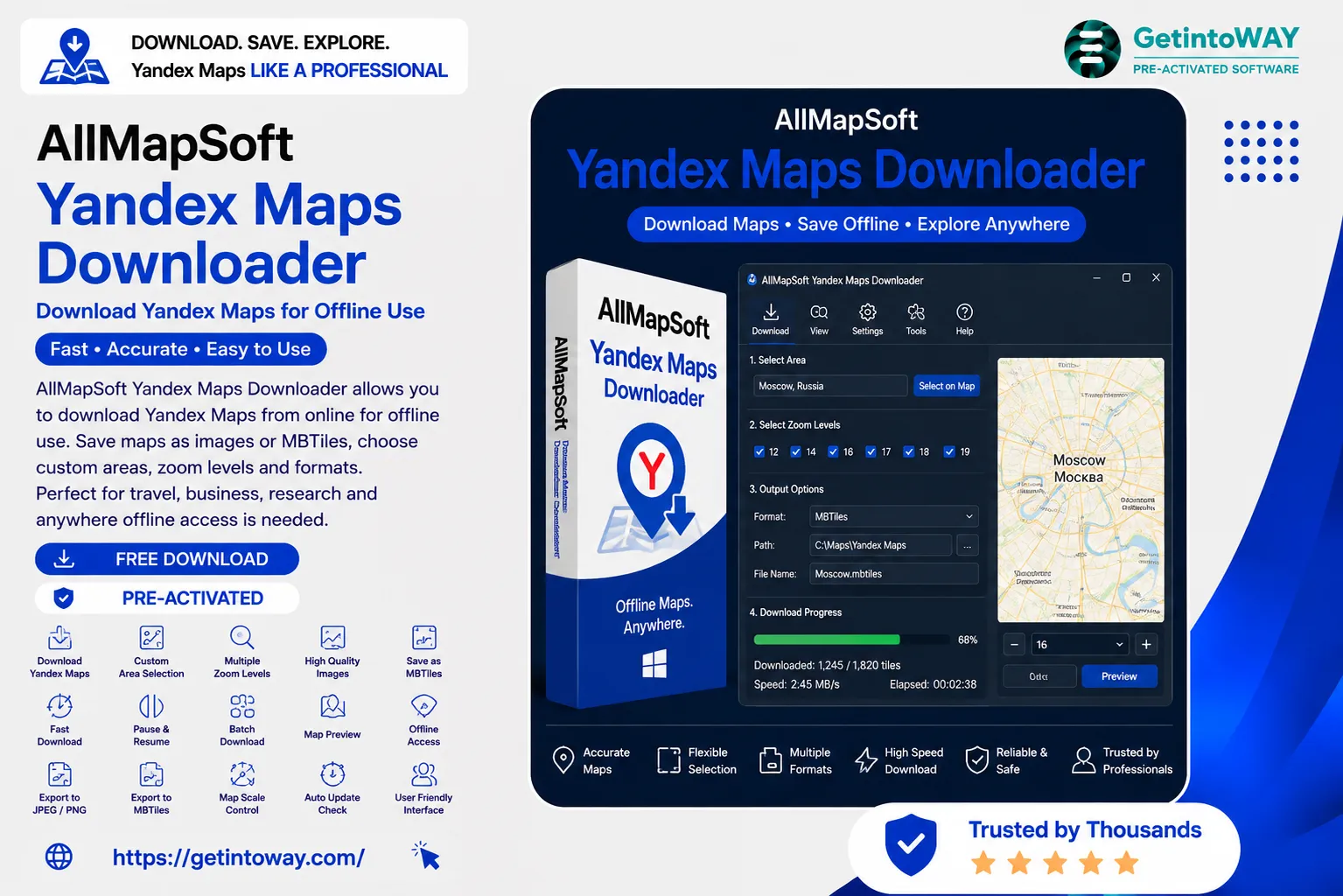 AllMapSoft Yandex Maps Downloader 5.834 AllMapSoft Yandex Maps Downloader Pre-Activated