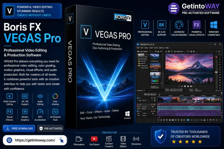 Boris FX VEGAS Pro Pre-Activated
