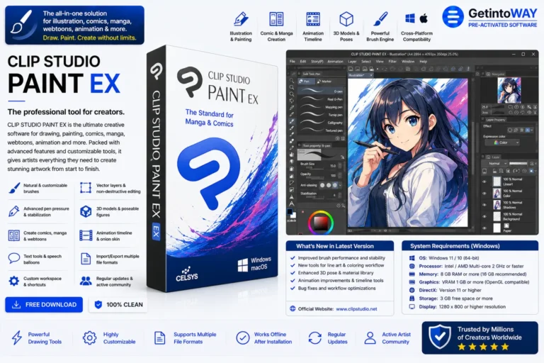 Clip Studio Paint EX Pre-Activated