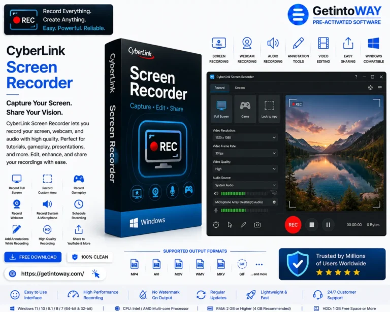 CyberLink Screen Recorder Pre-Activated