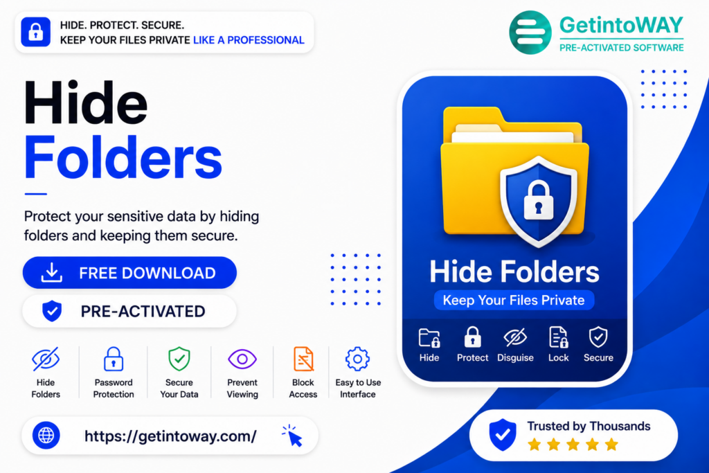 Hide Folders 6.1 Build 6.1.1.1515 Hide Folders Pre-Activated