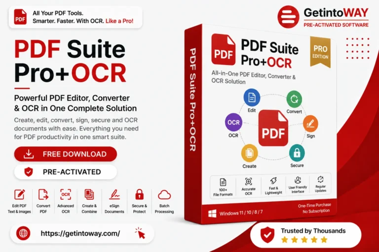 PDF Suite Pro+OCR Pre-Activated