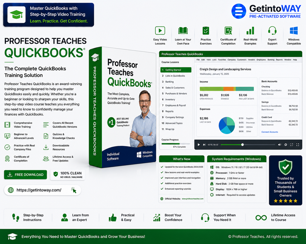 Professor Teaches QuickBooks  