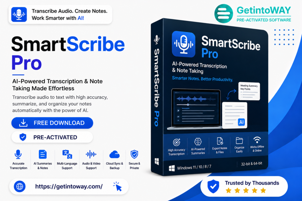 SmartScribe Pro 1.0.43 SmartScribe Pro 1.0.43 | GetintoWAY