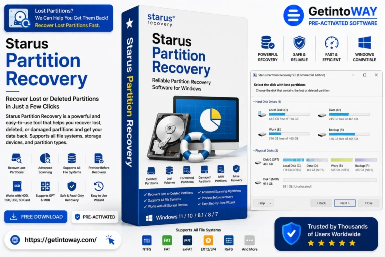 Starus Partition Recovery Pre-Activated