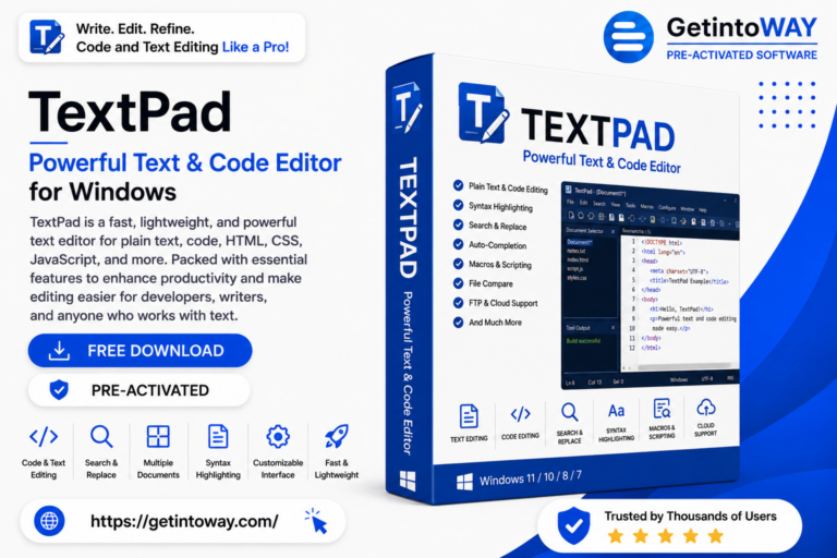 TextPad Pre-Activated