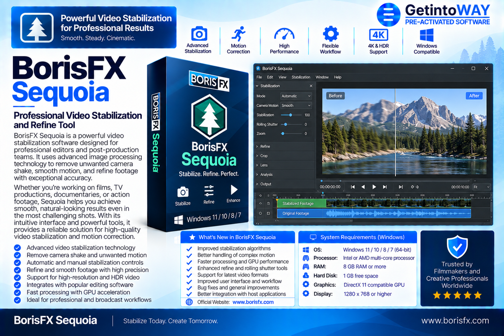 BorisFX Sequoia Pre-Activated