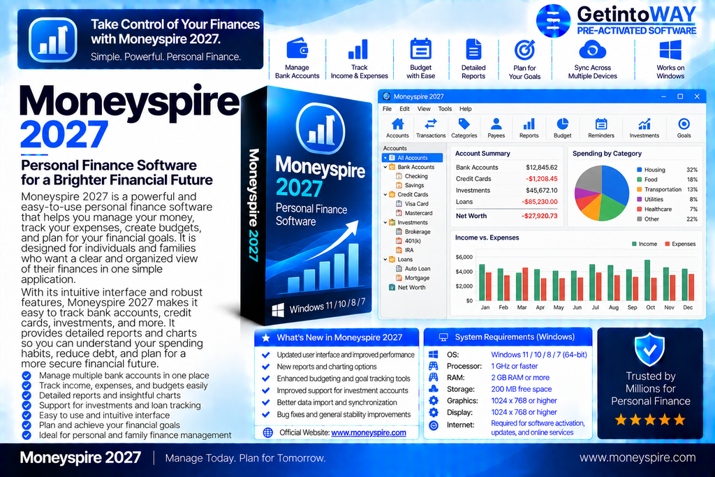 Moneyspire 2027 27.0 Moneyspire 2027 Pre-Activated