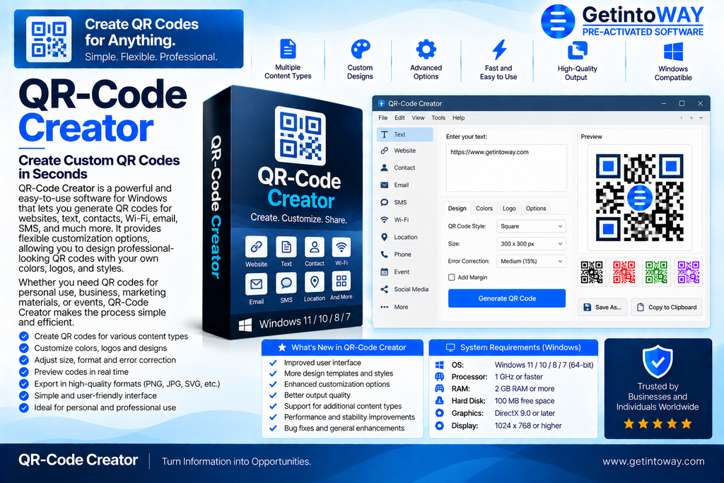 QR-Code Creator 7.8.1.1 QR-Code Creator Pre-Activated