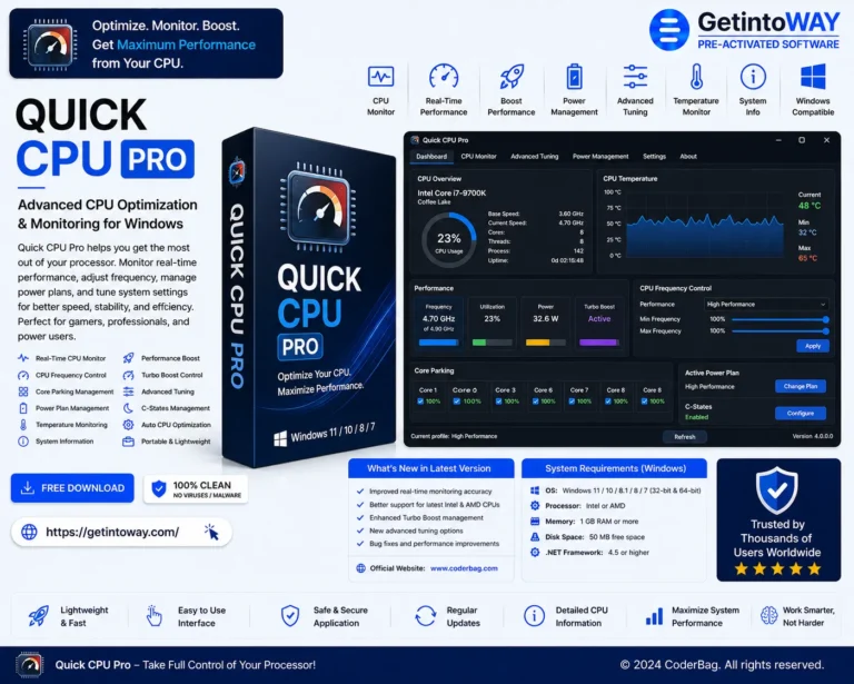 Quick CPU Pro Pre-Activated