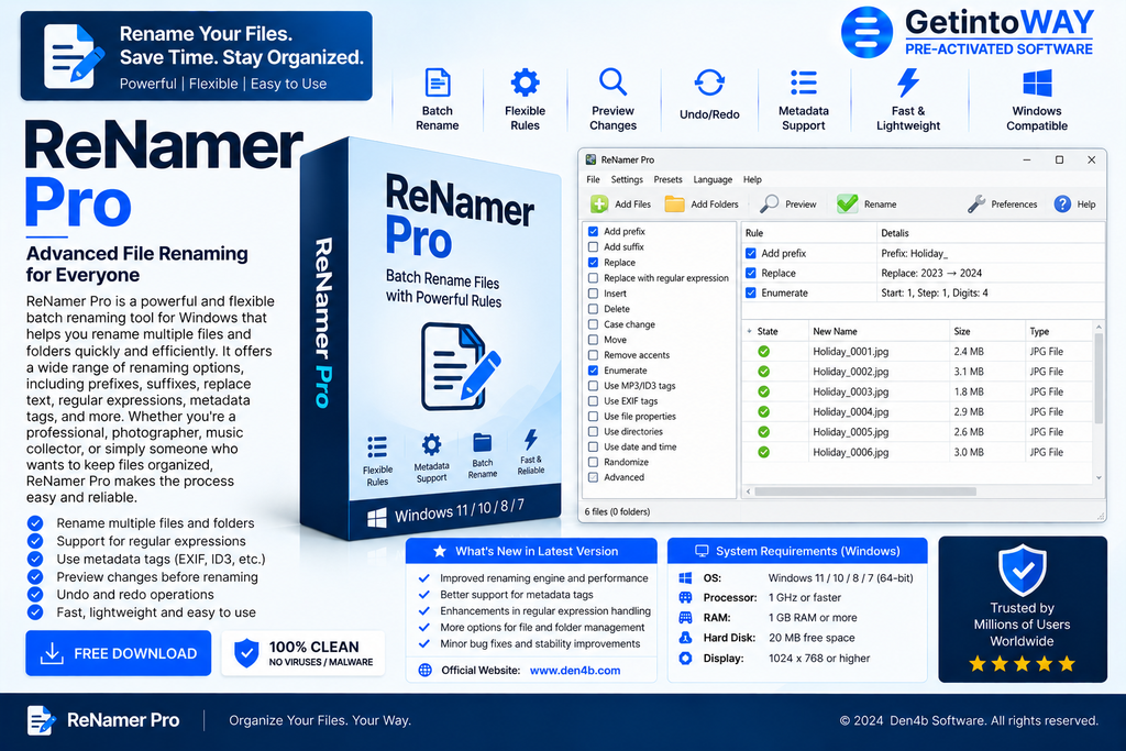 ReNamer Pro Pre-Activated