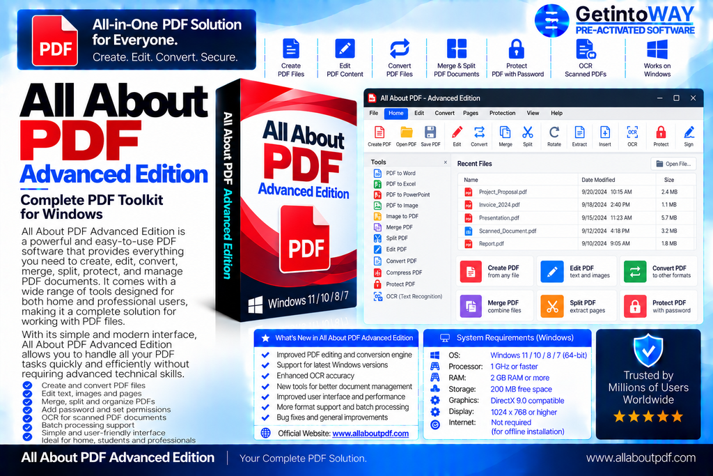 All About PDF Advanced Edition 3.2045 Portable All About PDF Advanced Edition Pre-Activated