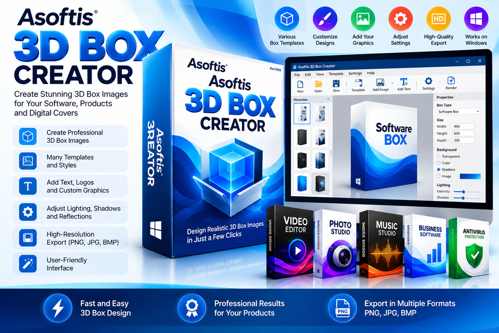 Asoftis 3D Box Creator Pre-Activated