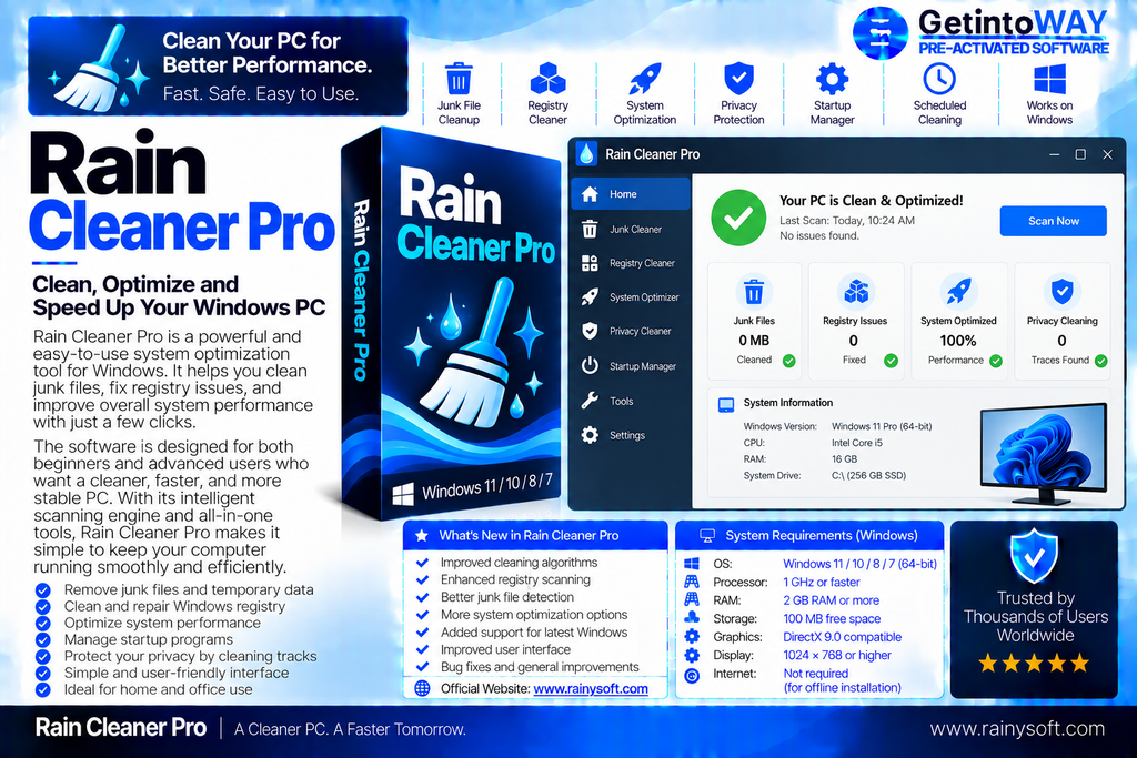 Rain Cleaner Pro Pre-Activated