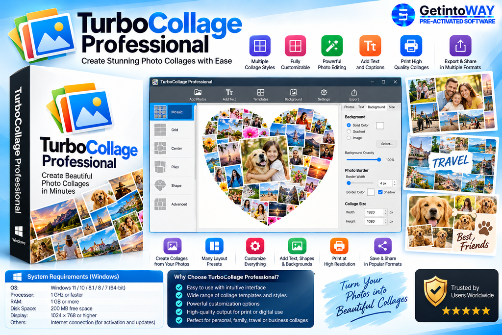 TurboCollage Professional Pre-Activated